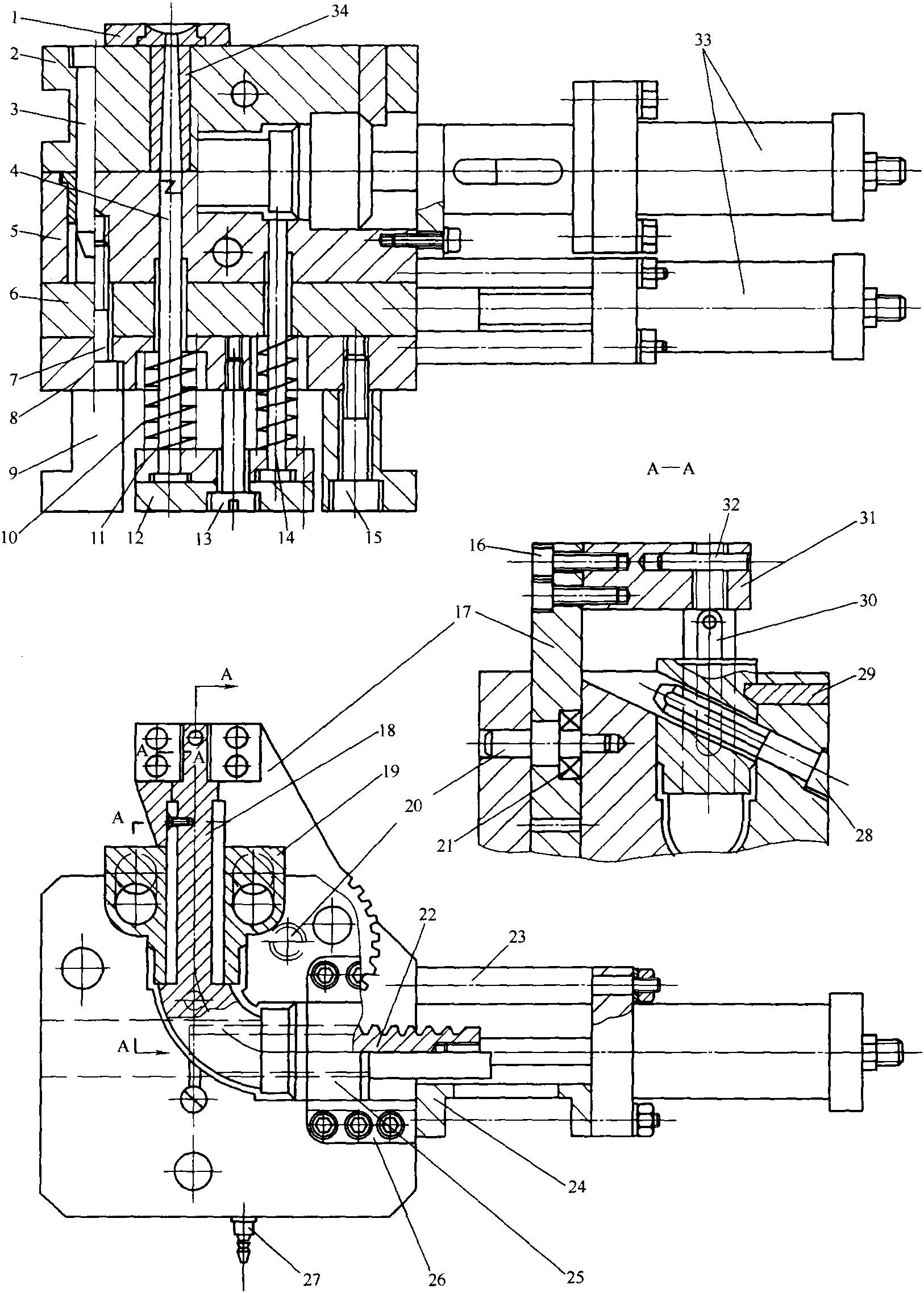 31.順?biāo)畯濐^注塑模具